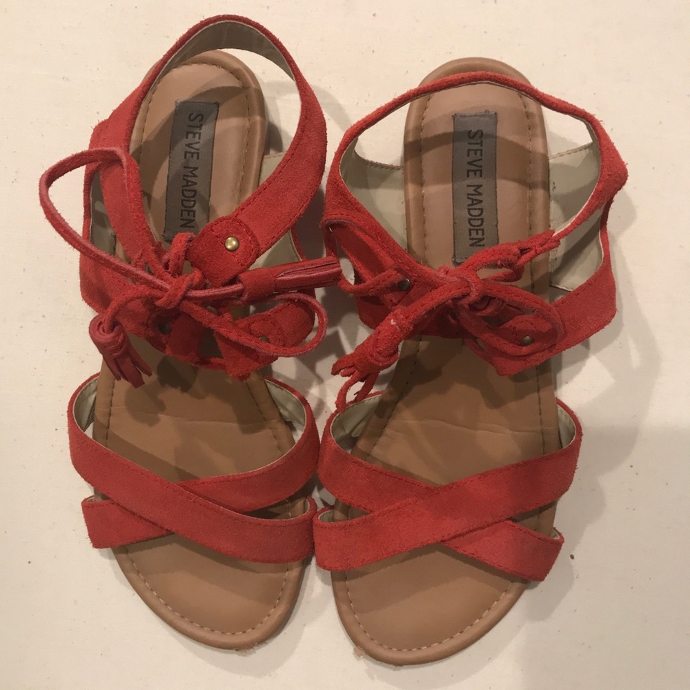 Steve Madden Darlynn Leather Sandals Size 7.5